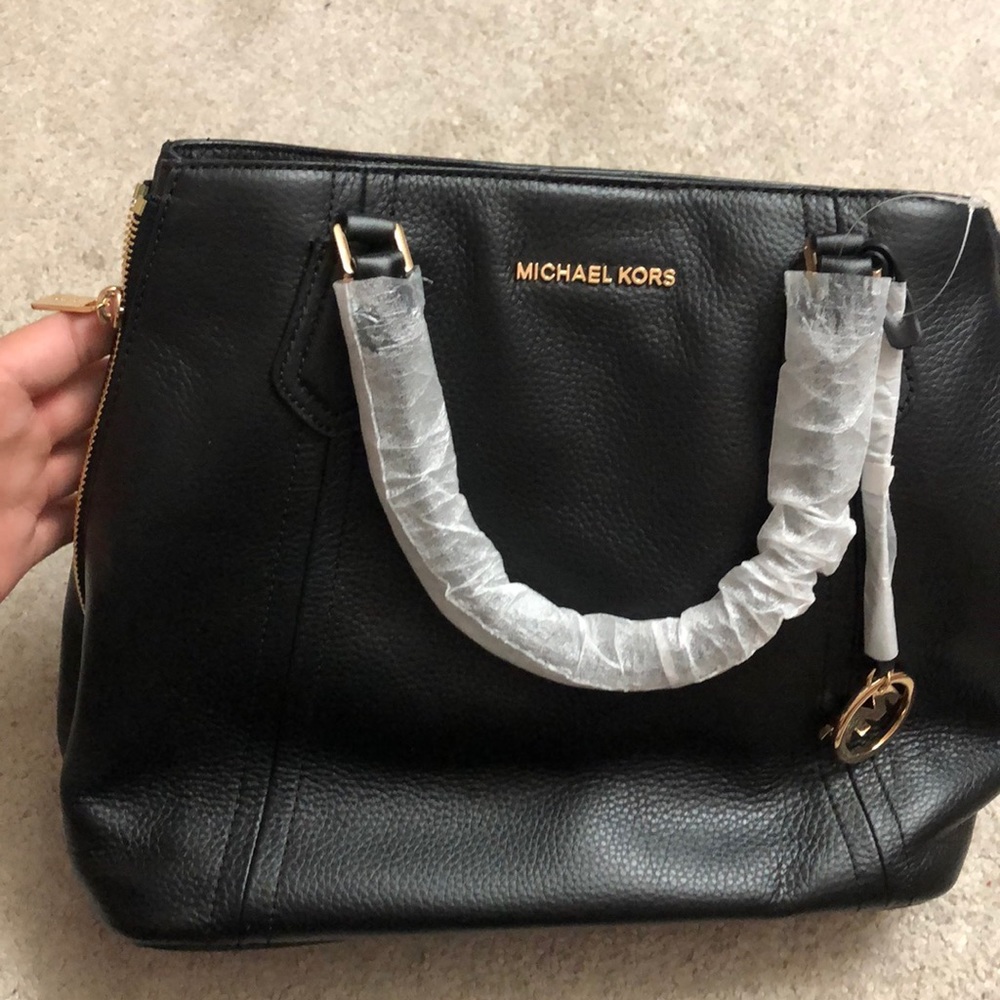 MK Leather Grab Bag